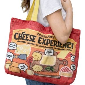 Trader Joe’s Canvas Red And Yellow “Reusable Grocery Tote Farmers Market Bag